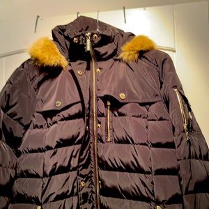 Worn once.   35 inches long from nape of neck.